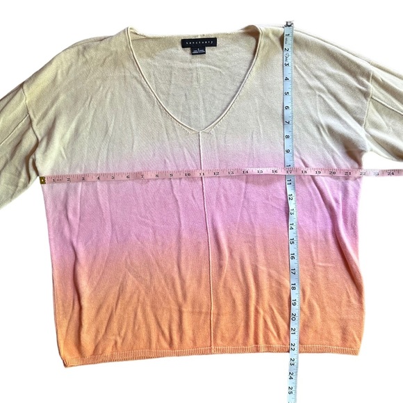 Revolve Sanctuary Horizon Ombre Pink Tan Orange Sweater Size Small - Picture 5 of 7